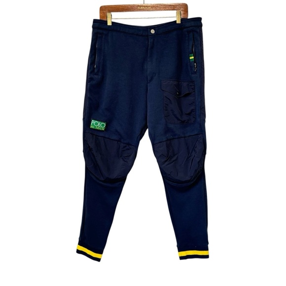 Vintage POLO Ralph Lauren Hi Tech Jogger Pants Tactical Street Wear Mens XL - Picture 1 of 12